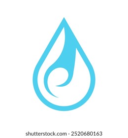 Water logo icon design illustration