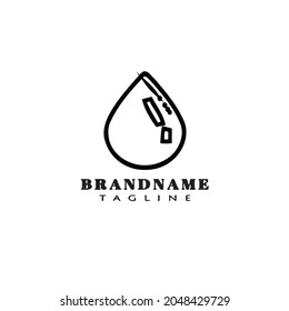 water logo icon design template modern vector illustration