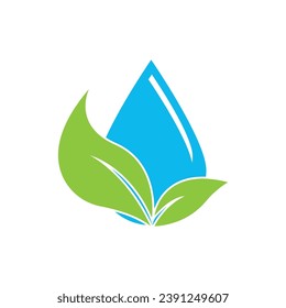 Water logo icon design vector illustration template