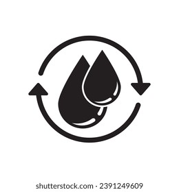 Water logo icon design vector illustration template