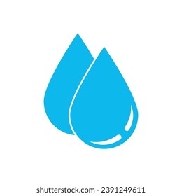 Water logo icon design vector illustration template