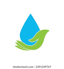 Plantilla de ilustración vectorial de diseño de icono de agua