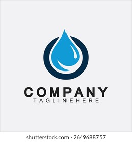 Water Logo Letter O Icon Design, Letter O Water Logo Design Template, Emblem, Design Concept, Creative Symbol