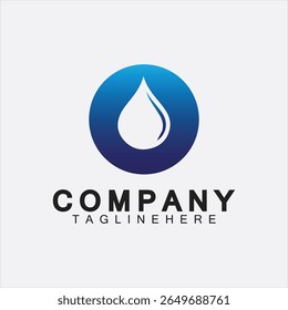 Water Logo Letter O Icon Design, Letter O Water Logo Design Template, Emblem, Design Concept, Creative Symbol