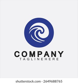 Water Logo Letter O Icon Design, Letter O Water Logo Design Template, Emblem, Design Concept, Creative Symbol
