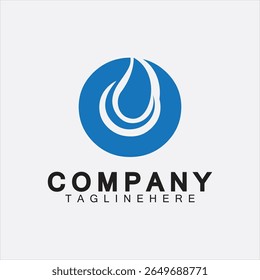 Water Logo Letter O Icon Design, Letter O Water Logo Design Template, Emblem, Design Concept, Creative Symbol
