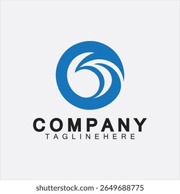 Water Logo Letter O Icon Design, Letter O Water Logo Design Template, Emblem, Design Concept, Creative Symbol
