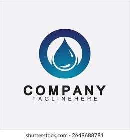 Water Logo Letter O Icon Design, Letter O Water Logo Design Template, Emblem, Design Concept, Creative Symbol