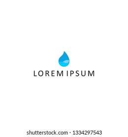  water logo natural logo template