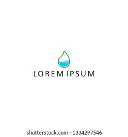  water logo natural logo template