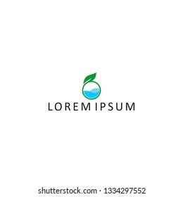  water logo natural logo template