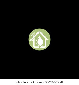 logotipo de agua simple y limpia