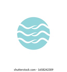 Logotipo del agua y vector del símbolo