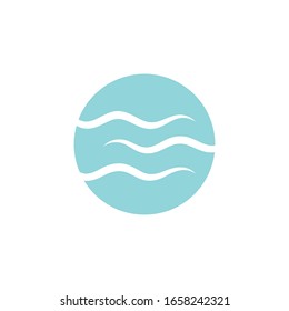 Logotipo del agua y vector del símbolo