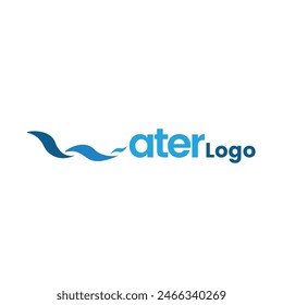 Water logo template design icon