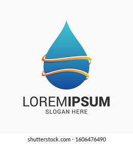 Water Logo Template. EPS 10