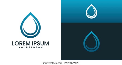 Water logo template vector design