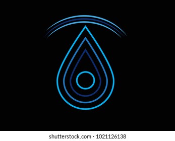 Water logo template vector icon design