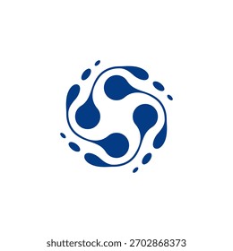 Diseño de Vector de logotipo de agua. Emblema Abstractas, concepto de diseños, logotipos, logotipo