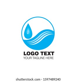 Water logo vector design template
