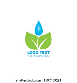 Water logo vector design template