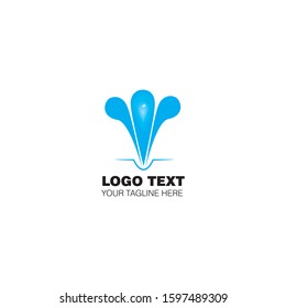Water logo vector design template