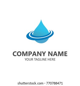 Water logo vector element abstact design illustration