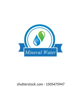 WATER LOGO VECTOR ILUSTRATION TEMPLATE