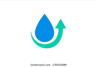 Water up Logo Vector Simple Templates
