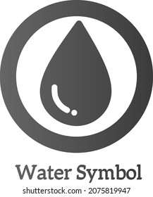 Water logos. Abstract water symbol. ionic water. Vector logo design template.