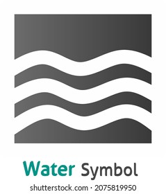 Water logos. Abstract water symbol. ionic water. Vector logo design template.