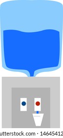 Water machine, illustration, vector on white background.