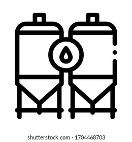water machines icon vector. water machines sign. isolated contour symbol illustration