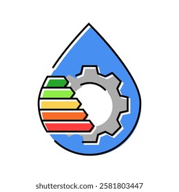 water management efficient color icon vector. water management efficient sign. isolated symbol illustration