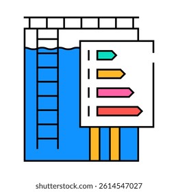 water management efficient line icon vector. water management efficient sign. isolated symbol illustration