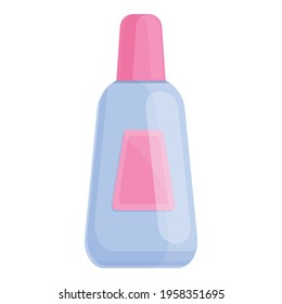Water manicure bottle icon. Cartoon of Water manicure bottle vector icon for web design isolated on white background