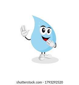 Water Mascot Pose Vector Cartoon Character Stock Vector (royalty Free 