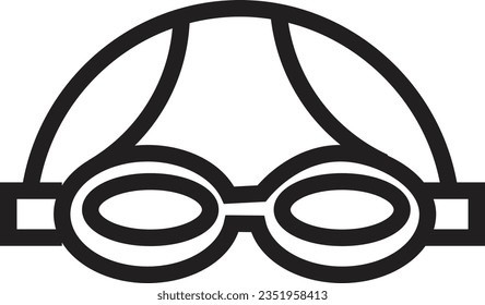Water Mask Diving Outline Icon