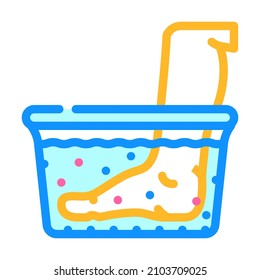 water massage color icon vector. water massage sign. isolated symbol illustration