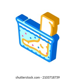 water massage isometric icon vector. water massage sign. isolated symbol illustration