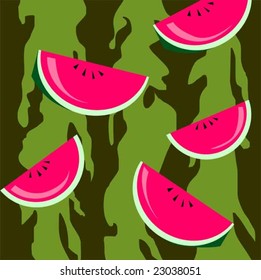 water melon in colour background	