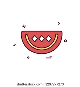 Water melon icon design vector