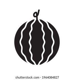 Water Melon Icon Design Vector Template Illustration In Trendy Flat Style