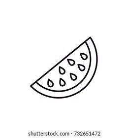Water melon icon vector logo design illustration