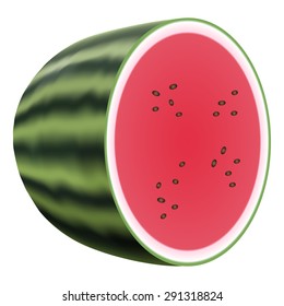Water melon isolated on white background