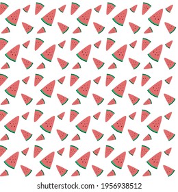 water melon pattern for summer fruits backgrounds concept