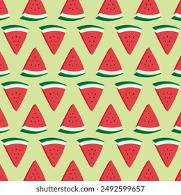 Water melon pattern vector design