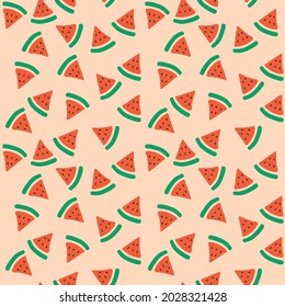 water melon seamless pattern background design