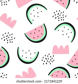 Water melon seamless repeat all over pattern