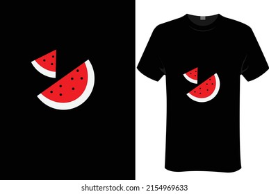 water melon | unisex t-shirt design, this design for print-on-demand t-shirt printing businesses and to upload online stores as well. It's 100% royalty free.100% editable Eps 10 format. 

